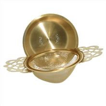 Load image into Gallery viewer, Filigree Gold Strainer
