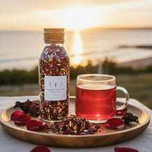 Load image into Gallery viewer, Wellness Rose Petals, Locrice Root, Rose Hips, Hibiscus, Detox, Cleanse, Digestion, Organic, Antoixidant, VitaminC, Electrolytes, Healty, Loose Leaf Tea
